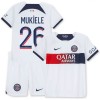 Original Trikotsatz Paris Saint-Germain Mukiele 26 Auswärtstrikot 2023-24 Für Kinder